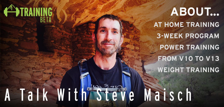 Steve Maisch climbing training